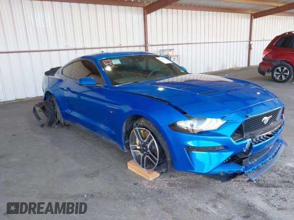 ✅ 2021 Ford Mustang GT • VIN: 1FA6P8CFXM5101257 • Lot: 42207879. Listed on IAAI with 37,036 mi. Free auction sales archive from the USA and detailed vehicle history report at DreamBid. Image 1.