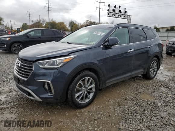 2019 Hyundai Santa Fe SE with VIN KM8SNDHF1KU302754, listed as a Copart auction lot 90800155 with 162,192 mi miles and Clean title. Bid and sale history available at DreamBid. Image 1.
