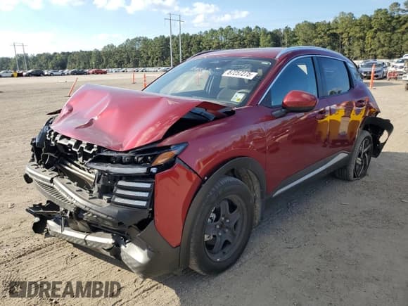 ✅ 2025 Nissan Kicks SV • VIN: 3N8AP6CA6SL300644 • Лот: 87257275. Опубликован ранее на Copart с пробегом 32 929 миль. Бесплатный доступ к архиву аукционных продаж из США и подробный отчёт об истории автомобиля на DreamBid. Изображение 1.