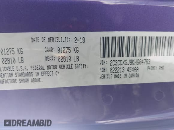 ✅ 2019 Dodge Charger Scat Pack • VIN: 2C3CDXGJ8KH604763 • Lot: 42977606. Wystawiony na IAAI z przebiegiem 31 109 mil. Bezpłatny archiwum sprzedaży aukcyjnych z USA i szczegółowy raport historii pojazdu na DreamBid. Zdjęcie 9.