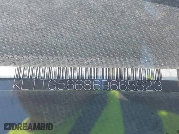 2006 Chevrolet Aveo LT with VIN KL1TG56686B665623, listed as a IAAI auction lot 42743668 with 163,963 mi miles and . Bid and sale history available at DreamBid. Image 9.