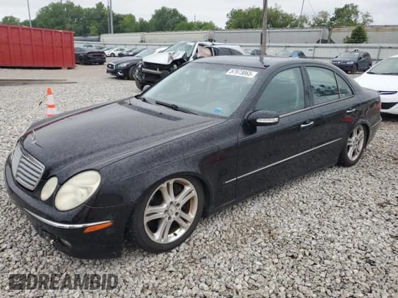 ✅ 2005 Mercedes-Benz E 500 • VIN: WDBUF83J65X167088 • Lot: 57973065. Listed on Copart with 110,755 mi. Free auction sales archive from the USA and detailed vehicle history report at DreamBid. Image 1.
