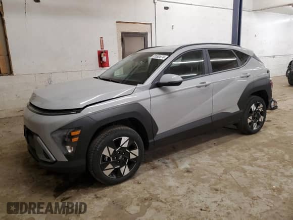 2024 Hyundai Kona SEL with VIN KM8HCCAB9RU063711, listed as a Copart auction lot 83563674 with 5,995 mi miles and Salvage title. Bid and sale history available at DreamBid. Image 1.