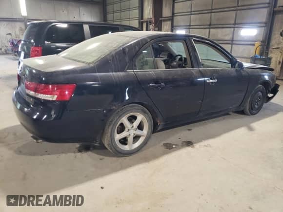 2007 Hyundai Sonata SE z VIN 5NPEU46F27H180754, wystawiony jako Copart lot #71385904 z przebiegiem 208 394 mil mil oraz Szkoda całkowita • Salvage title. Historia ofert i sprzedaży dostępna na DreamBid. Obrazek 3.