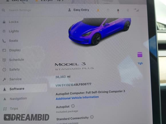 ✅ 2020 Tesla Model 3 Standard Range Plus • VIN: 5YJ3E1EA9LF808777 • Лот: 43362956. Опубликован ранее на IAAI с пробегом 36 383 миль. Бесплатный доступ к архиву аукционных продаж из США и подробный отчёт об истории автомобиля на DreamBid. Изображение 7.