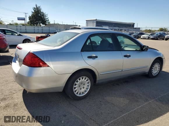2007 Honda Accord VP with VIN 1HGCM56187A020369, listed as a Copart auction lot 86095355 with 109,048 mi miles and Salvage title. Bid and sale history available at DreamBid. Image 3.