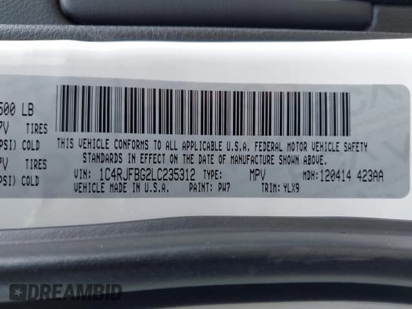✅ 2020 Jeep Grand Cherokee Limited • VIN: 1C4RJFBG2LC235312 • Лот: 42446904. Опубликован ранее на IAAI с пробегом 106 931 миль. Бесплатный доступ к архиву аукционных продаж из США и подробный отчёт об истории автомобиля на DreamBid. Изображение 9.