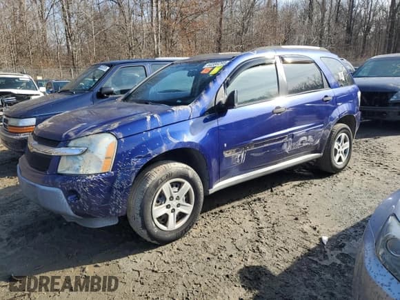 ✅ 2006 Chevrolet Equinox LS • VIN: 2CNDL13F566145982 • Лот: 44380295. Опубликован ранее на Copart с пробегом Не указан. Бесплатный доступ к архиву аукционных продаж из США и подробный отчёт об истории автомобиля на DreamBid. Изображение 1.