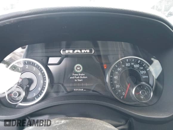 ✅ 2023 Ram 1500 Lone Star • VIN: 1C6SRFMT5PN599519 • Lot: 42921193. Listed on IAAI with 153,168 mi. Free auction sales archive from the USA and detailed vehicle history report at DreamBid. Image 7.