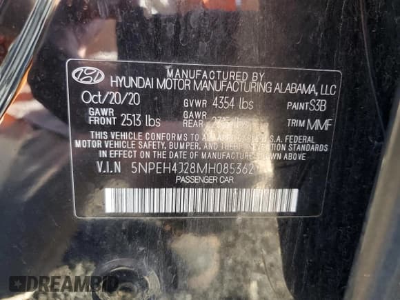 ✅ 2021 Hyundai Sonata Limited • VIN: 5NPEH4J28MH085362 • Лот: 72056675. Опубликован ранее на Copart с пробегом 75 213 миль. Бесплатный доступ к архиву аукционных продаж из США и подробный отчёт об истории автомобиля на DreamBid. Изображение 12.