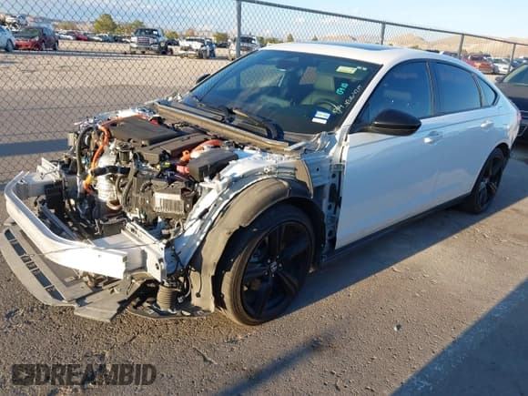 ✅ 2023 Honda Accord Sport-L • VIN: 1HGCY2F73PA021906 • Lot: 43164215. Listed on IAAI with 4,440 mi. Free auction sales archive from the USA and detailed vehicle history report at DreamBid. Image 2.