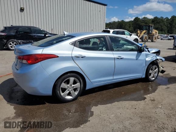 ✅ 2012 Hyundai Elantra GLS • VIN: KMHDH4AE7CU251232 • Lot: 81413055. Listed on Copart with 105,215 mi. Free auction sales archive from the USA and detailed vehicle history report at DreamBid. Image 3.