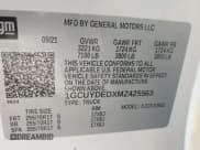 ✅ 2021 Chevrolet Silverado 1500 LT • VIN: 1GCUYDEDXMZ425563 • Lot: 43098180. Listed on IAAI with 124,648 mi. Free auction sales archive from the USA and detailed vehicle history report at DreamBid. Image 9.