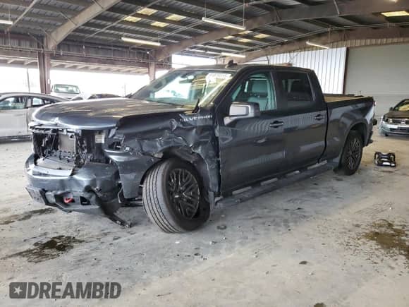 2019 Chevrolet Silverado 1500 RST with VIN 1GCPWDEK0KZ238430, listed as a Copart auction lot 81879315 with 142,553 mi miles and Salvage title. Bid and sale history available at DreamBid. Image 1.