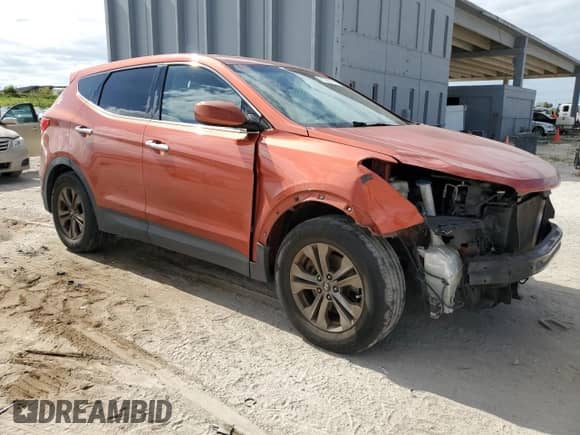 2015 Hyundai Santa Fe with VIN 5XYZT3LB3FG235301, listed as a Copart auction lot 81380474 with 119,008 mi miles and Salvage title. Bid and sale history available at DreamBid. Image 4.