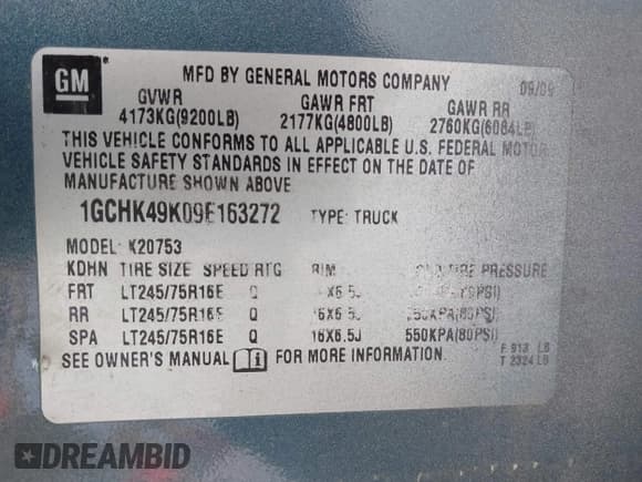 ✅ 2009 Chevrolet Silverado 2500HD Work Truck • VIN: 1GCHK49K09E163272 • Лот: 43074933. Опубликован ранее на IAAI с пробегом 96 927 миль. Бесплатный доступ к архиву аукционных продаж из США и подробный отчёт об истории автомобиля на DreamBid. Изображение 9.