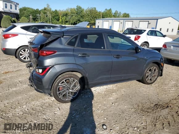 ✅ 2022 Hyundai Kona N Line • VIN: KM8K3CA37NU871600 • Лот: 70833194. Опубликован ранее на Copart с пробегом 32 504 миль. Бесплатный доступ к архиву аукционных продаж из США и подробный отчёт об истории автомобиля на DreamBid. Изображение 3.