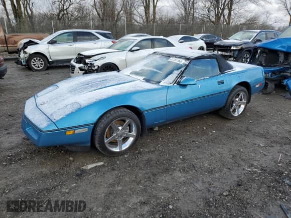1989 Chevrolet Corvette with VIN 1G1YY3180K5125449, listed as a Copart auction lot 47791165 with 620,509 mi miles and Salvage title. Bid and sale history available at DreamBid. Image 1.