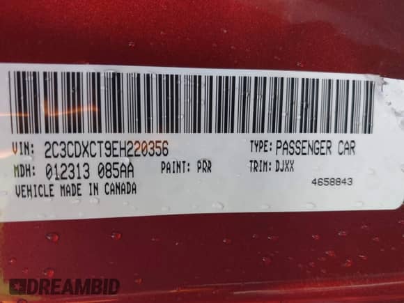 ✅ 2014 Dodge Charger RT • VIN: 2C3CDXCT9EH220356 • Lot: 41746302. Listed on IAAI with 79,525 mi. Free auction sales archive from the USA and detailed vehicle history report at DreamBid. Image 9.