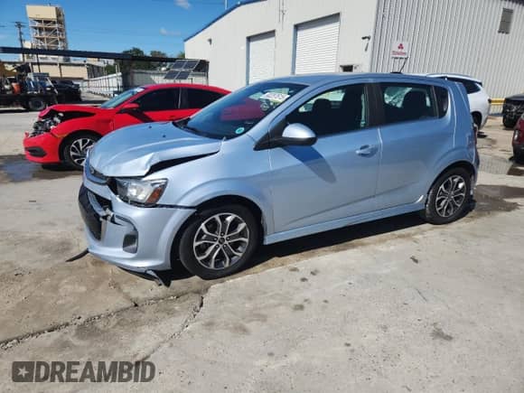 2018 Chevrolet Sonic LT with VIN 1G1JD6SH5J4103089, listed as a Copart auction lot 90287615 with 73,589 mi miles and Salvage title. Bid and sale history available at DreamBid. Image 1.