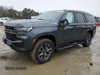 2021 Chevrolet Tahoe Z71 с VIN 1GNSKPKD8MR228686, выставлен на аукционе Copart как лот 63716073 с пробегом 76 756 миль миль и Списание • Salvage title. История ставок и продаж доступна на DreamBid. Изображение 1.