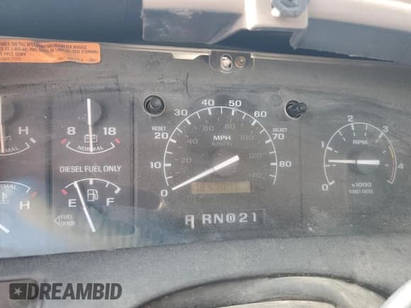 ✅ 1997 Ford F-250 • VIN: 3FTHF25F3VMA49773 • Lot: 56856395. Listed on Copart with 184,707 mi. Free auction sales archive from the USA and detailed vehicle history report at DreamBid. Image 9.