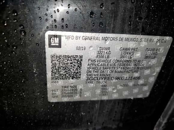 ✅ 2019 Chevrolet Silverado 1500 RST • VIN: 3GCUYEED8KG121456 • Lot: 72186474. Wystawiony na Copart z przebiegiem 84 618 mil. Bezpłatny archiwum sprzedaży aukcyjnych z USA i szczegółowy raport historii pojazdu na DreamBid. Zdjęcie 12.