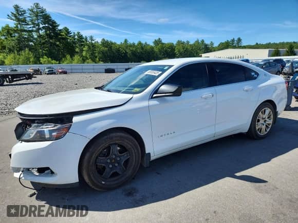 2016 Chevrolet Impala LS z VIN 2G11X5SA1G9179306, wystawiony jako Copart lot #68955405 z przebiegiem 135 483 mil mil oraz Szkoda całkowita • Salvage title. Historia ofert i sprzedaży dostępna na DreamBid. Obrazek 1.