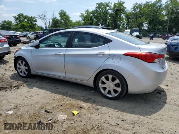 ✅ 2013 Hyundai Elantra Limited • VIN: KMHDH4AE0DU493457 • Lot: 66762755. Listed on Copart with 135,459 mi. Free auction sales archive from the USA and detailed vehicle history report at DreamBid. Image 2.