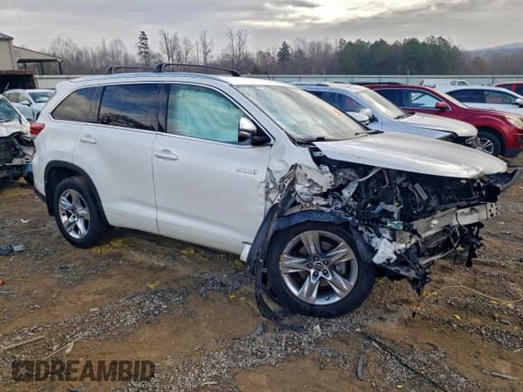 ✅ 2017 Toyota Highlander Hybrid Limited • VIN: 5TDDGRFH5HS027671 • Lot: 93481965. Listed on Copart with 106,283 mi. Free auction sales archive from the USA and detailed vehicle history report at DreamBid. Image 4.