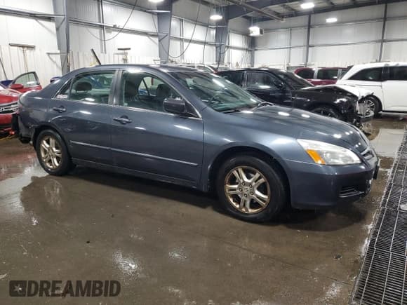 ✅ 2007 Honda Accord LX SE • VIN: 1HGCM56377A228860 • Lot: 91106005. Listed on Copart with 191,849 mi. Free auction sales archive from the USA and detailed vehicle history report at DreamBid. Image 4.