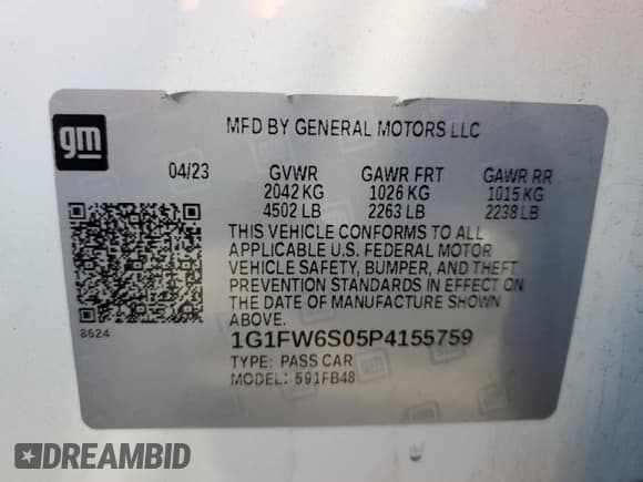 ✅ 2023 Chevrolet Bolt EV 1LT • VIN: 1G1FW6S05P4155759 • Lot: 80525664. Wystawiony na Copart z przebiegiem 22 644 mil. Bezpłatny archiwum sprzedaży aukcyjnych z USA i szczegółowy raport historii pojazdu na DreamBid. Zdjęcie 12.