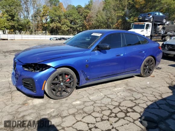 ✅ 2024 BMW 4 Series M440i xDrive • VIN: WBA13AW08RFR47741 • Lot: 80555284. Wystawiony na Copart z przebiegiem 27 042 mil. Bezpłatny archiwum sprzedaży aukcyjnych z USA i szczegółowy raport historii pojazdu na DreamBid. Zdjęcie 1.