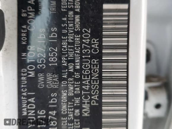 ✅ 2016 Hyundai Accent SE • VIN: KMHCT4AE6GU137402 • Лот: 81554094. Опубликован ранее на Copart с пробегом 100 775 миль. Бесплатный доступ к архиву аукционных продаж из США и подробный отчёт об истории автомобиля на DreamBid. Изображение 12.