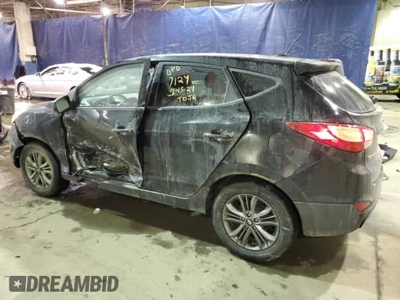 2015 Hyundai Tucson GLS z VIN KM8JTCAF7FU107124, wystawiony jako Copart lot #38845244 z przebiegiem 82 817 mil mil oraz . Historia ofert i sprzedaży dostępna na DreamBid. Obrazek 2.