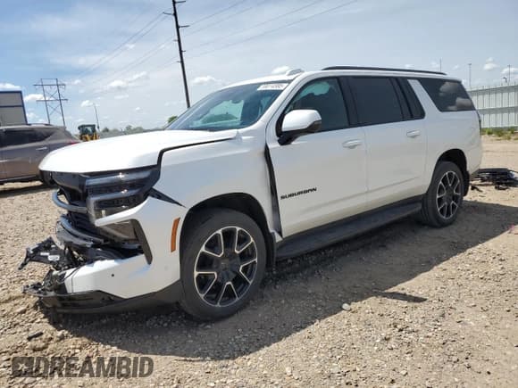 ✅ 2025 Chevrolet Suburban RST • VIN: 1GNS6ERD0SR134023 • Lot: 59014585. Listed on Copart with 5,854 mi. Free auction sales archive from the USA and detailed vehicle history report at DreamBid. Image 1.