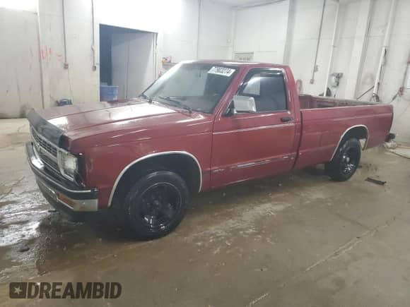 1991 Chevrolet S-10 X96 с VIN 1GCCS14Z6M2261715, выставлен на аукционе Copart как лот 77903274 с пробегом 157 774 миль миль и Списание • Salvage title. История ставок и продаж доступна на DreamBid. Изображение 1.