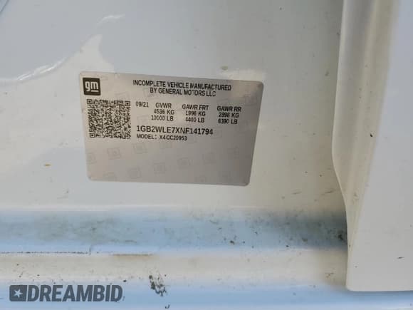 ✅ 2022 Chevrolet Silverado 2500HD • VIN: 1GB2WLE7XNF141794 • Lot: 79089104. Wystawiony na Copart z przebiegiem 55 043 mil. Bezpłatny archiwum sprzedaży aukcyjnych z USA i szczegółowy raport historii pojazdu na DreamBid. Zdjęcie 12.