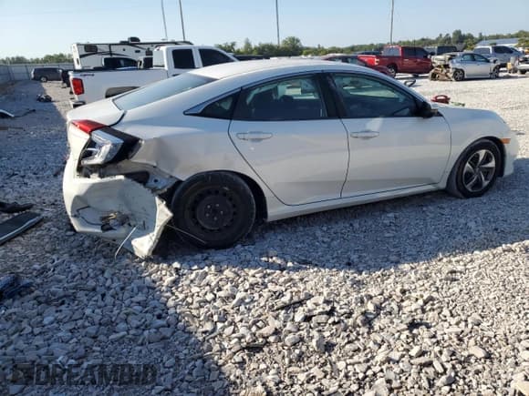 ✅ 2019 Honda Civic LX • VIN: 2HGFC2F6XKH514401 • Lot: 70624255. Listed on Copart with 91,478 mi. Free auction sales archive from the USA and detailed vehicle history report at DreamBid. Image 3.