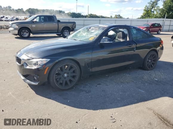 ✅ 2014 BMW 4 Series 435i • VIN: WBA3R1C5XEK192682 • Lot: 71275135. Listed on Copart with 134,675 mi. Free auction sales archive from the USA and detailed vehicle history report at DreamBid. Image 1.