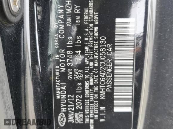 2012 Hyundai Veloster w/Red Int z VIN KMHTC6AD2CU058130, wystawiony jako Copart lot #86747414 z przebiegiem 162 982 mil mil oraz Czysty tytuł • Clean title. Historia ofert i sprzedaży dostępna na DreamBid. Obrazek 12.