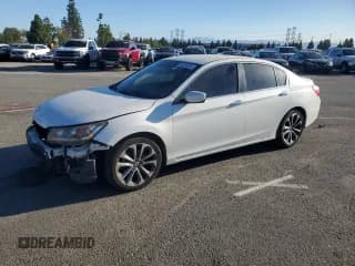 ✅ 2015 Honda Accord Sport • VIN: 1HGCR2F58FA237728 • Lot: 86894055. Listed on Copart with 135,903 mi. Free auction sales archive from the USA and detailed vehicle history report at DreamBid. Image 1.