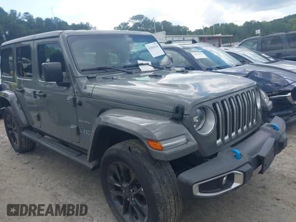 ✅ 2023 Jeep Wrangler Sahara • VIN: 1C4JJXP67PW641660 • Lot: 43045618. Listed on IAAI with 53,182 mi. Free auction sales archive from the USA and detailed vehicle history report at DreamBid. Image 1.