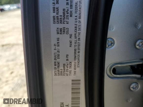 2021 Ram 1500 Warlock z VIN 1C6RR6GT8MS534834, wystawiony jako Copart lot #72132944 z przebiegiem 31 638 mil mil oraz Szkoda całkowita • Salvage title. Historia ofert i sprzedaży dostępna na DreamBid. Obrazek 12.