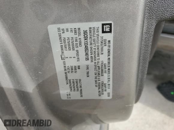 ✅ 2008 Chevrolet Silverado 1500 LTZ • VIN: 3GCEK13348G246195 • Lot: 78186904. Listed on Copart with 261,513 mi. Free auction sales archive from the USA and detailed vehicle history report at DreamBid. Image 12.