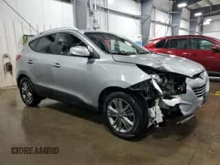 2015 Hyundai Tucson SE with VIN KM8JU3AG7FU083574, listed as a Copart auction lot 49579954 with 138,189 mi miles and Salvage title. Bid and sale history available at DreamBid. Image 4.