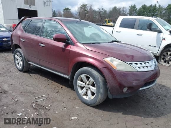 ✅ 2007 Nissan Murano SL • VIN: JN8AZ08W57W659853 • Lot: 41907914. Listed on IAAI with 96,206 mi. Free auction sales archive from the USA and detailed vehicle history report at DreamBid. Image 1.