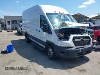 ✅ 2023 Ford Transit Cargo • VIN: 1FTBF4X83PKA16184 • Lot: 42966507. Listed on IAAI with 64,604 mi. Free auction sales archive from the USA and detailed vehicle history report at DreamBid. Image 1.