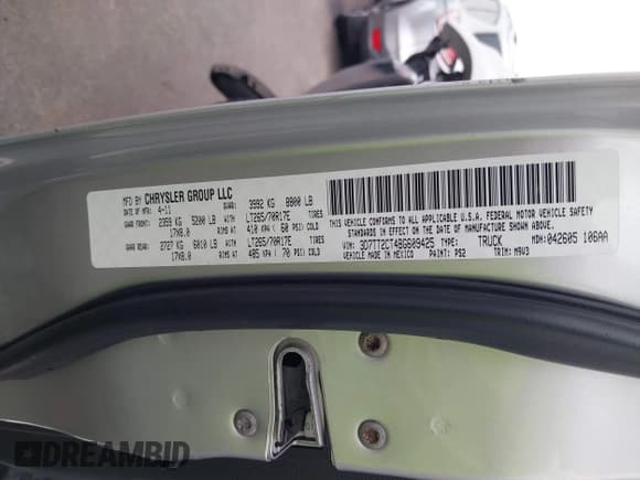 ✅ 2011 Ram 2500 Big Horn • VIN: 3D7TT2CT4BG609425 • Лот: 42637027. Опубликован ранее на IAAI с пробегом 131 855 миль. Бесплатный доступ к архиву аукционных продаж из США и подробный отчёт об истории автомобиля на DreamBid. Изображение 9.