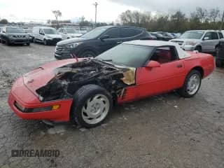 1992 Chevrolet Corvette with VIN 1G1YY33P6N5114125, listed as a Copart auction lot 74568724 with Not provided miles and Salvage title. Bid and sale history available at DreamBid. Image 1.